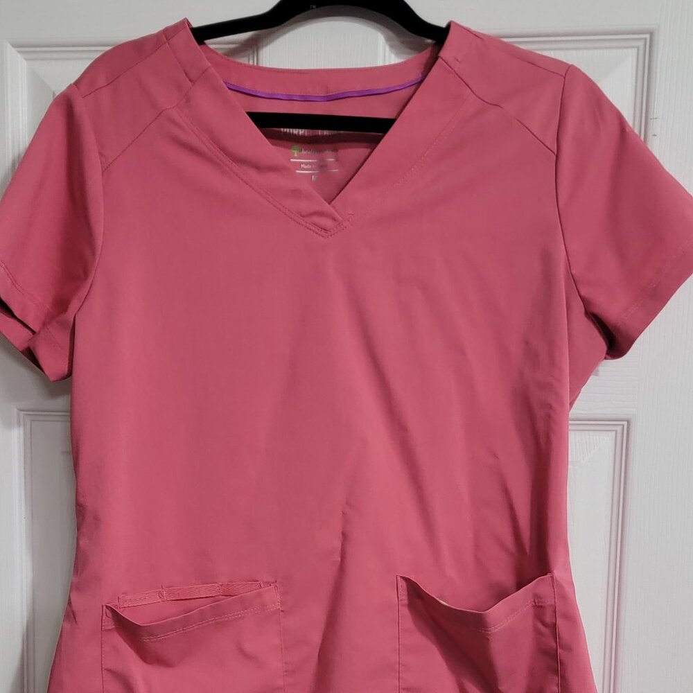 Healing Hands Purple label scrub top medium Rouge color